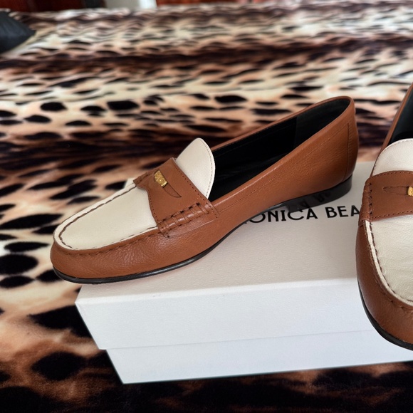 Veronica Beard - Penny Leather Loafer Caramel Lily Size 6 M - New with Box - Picture 1 of 8